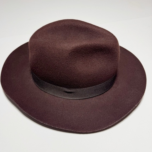 Uniqlo x Ines De La Fressange Brown Wool Fedora Hat - Picture 2 of 8